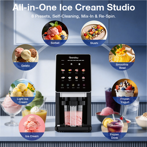 Teendow KF-2501 8 Functions Smart Touch Screen Home Gelato Slushie <strong>Maker</strong> Ice <strong>Cream</strong> Digital Slushie Frozen Drink <strong>Maker</strong> - Product Image 6