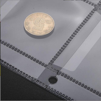 Porte-documents de présentation en PVC à 12 pochettes pour fournitures et feuilles de collection de pièces de monnaie