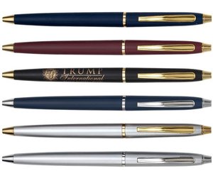 Bolígrafo de colores con pulsador, bolígrafo de plástico con punta de bala, bolígrafo de punta redonda de 0,7 mm, bolígrafo de oficina, bolígrafo de tinta azul - Product Image 1