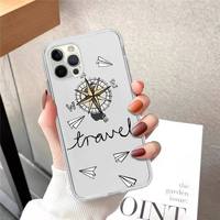 Casing HP Silikon Peta Dunia Cetak IMD Stiker Air untuk iPhone 11 12 Pro Max, untuk iPhone 12 Pro Casing Peta Dunia