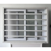 Premium UPVC-Schiebefenster im französischen Design, schalldicht, mit Edelstahlgitter, lebenslange Garantie für moderne Wohnungen
