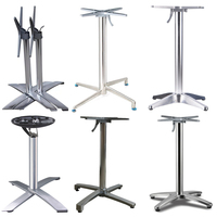 Pied de table en acier inoxydable doré au prix d'usine