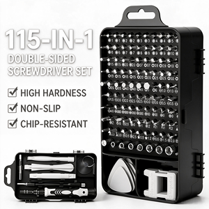 ชุดไขควงขนาดเล็ก 115-in-1 สำหรับงานซ่อมมืออาชีพ OEM DIY ชุดเครื่องมือซ่อมนาฬิกา คอมพิวเตอร์ โทรศัพท์มือถือ ป้องกันสนิม - Product Image 2