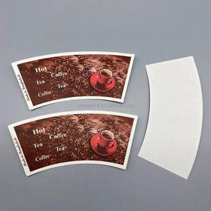 Ventilador de Papel Desechable Personalizado para Impresión, Material en Bruto para Vasos de Café, Ventilador de Papel para Vasos - Product Image 4