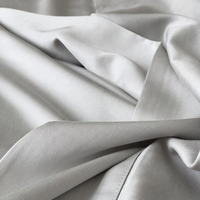 Lot de 3 draps plats en fibre de bambou naturelle, 300 fils, tissés, unis, rafraîchissants, respirants, écologiques pour usage domestique