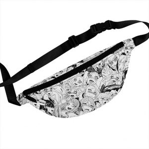 กระเป๋าคาดเอวพิมพ์ลายอนิเมะโพลีเอสเตอร์แบบกำหนดเอง ซิปกันน้ำ พกพาสะดวก ใช้ได้ทั้งแบบสะพายข้างและคาดเอว เหมาะสำหรับผู้หญิง ลายพิมพ์สวยงาม สำหรับการเดินทาง - Product Image 4