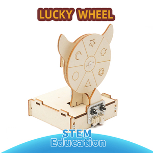 ชุดทดลองวิทยาศาสตร์ STEM แบบจานหมุนไม้ DIY ของเล่นเสริมทักษะคณิตศาสตร์สำหรับเด็ก ประกอบเองแบบแมนนวล รุ่นเกียร์ - Product Image 1