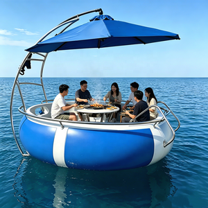 Bateau à donuts électrique personnalisé en gros, bateau barbecue à donuts roulant pour jeux aquatiques de loisirs en <span class=keywords><strong>lac</strong></span>/rivière/mer pour centres de villégiature - Product Image 3