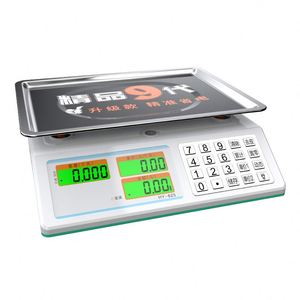 Pantalla <span class=keywords><strong>LCD</strong></span> Digital USB de 30kg para Alimentos y Verduras, Balanza de Bandeja de Banco Plana para Pesaje de Paletas de Supermercado Minorista - Product Image 5