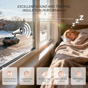 Ventanas Abatibles de Aluminio con Doble Acristalamiento Estándar Australiano OUNA, Insonorizadas, con Certificación Energy Star, para Uso en Cocinas de Villas 5 - Product Image 4