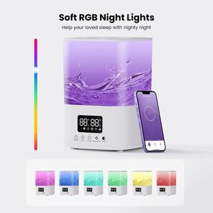 Hiện Đại Tối Giản 4L Xách Tay Im Lặng Thông Minh Sương Mù Tạo Độ Ẩm Phòng Ngủ Máy Tính Để Bàn Máy Tạo Độ Ẩm Không Khí Với Bầu Không Khí Đèn LED - Product Image 3