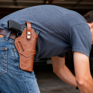 Mới đến PU da chuyên nghiệp chiến thuật owb giấu Carry bao da có thể điều chỉnh 1911 phổ đúng tay an toàn - Product Image 6