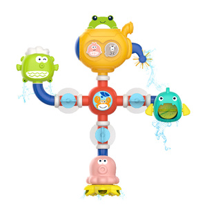 Jouets <span class=keywords><strong>de</strong></span> <span class=keywords><strong>bain</strong></span> DIY RS Sea Animal Pipeline pour bébé - Ensemble <span class=keywords><strong>de</strong></span> jouets à eau en ABS avec <span class=keywords><strong>puzzle</strong></span> <span class=keywords><strong>de</strong></span> plomberie marine - Product Image 4