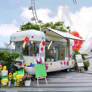 รถพ่วงขายอาหารไฟฟ้าแบบประหยัดพลังงาน เสริมสร้างความทันสมัยให้กับรถขายอาหารขนาดเล็กและรถเข็นขายอาหารสำหรับใช้งานบนท้องถนน - Product Image 1