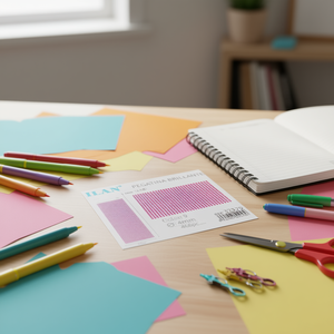 Ilan Pegatina Brillante 4mm Fuchsia 468 piezas Tarjeta Grande Pegatinas Decorativas - Product Image 2