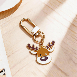 Llavero Personalizado de Reno con Logotipo, Venta al por Mayor, Llavero Navideño para Recuerdos de Boda, Artículos Promocionales y Branding - Product Image 1