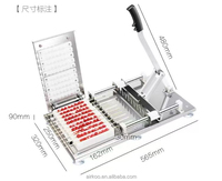 Nouvelle machine manuelle pour faire des brochettes de viande et des kebabs, facile à utiliser pour un usage domestique