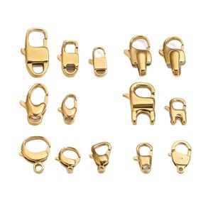 Aceworks ACS158 Lobster Clasp Snap Hook | 18K PVD Gold Plated Stainless Steel Swivel Clasp Bracelet <b>Necklace</b> <b>Chain</b> DIY Jewelry - Product Image 5
