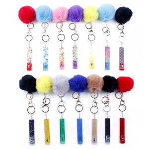 Desain baru diskon besar gantungan kunci logam penjepit kartu ATM warna-warni akrilik penarik kartu produk pengambil kartu kredit untuk kuku panjang - Product Image 2