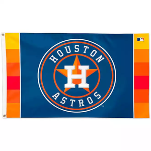 MLB Teams China Factories Wholesale 3x5ft Double Sided Printed <b>Flag</b> Outdoor Houston Astros <b>Flag</b> with 2 Grommets - Product Image 3