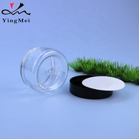 Emballages cosmétiques variés, pots ronds en plastique PET ambré avec couvercle à vis 100 ml, soin de la peau, crème pour les yeux, rouge à lèvres, masque facial, lotion