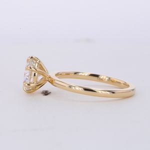 Anillo de Compromiso de Oro Sólido de 10K, 14K, 18K con Moissanita de 2ct, Forma Redonda, Regalo para Fiesta, Starsgem - Product Image 2