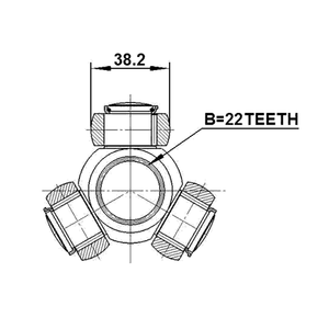 Khớp Nối Trục <span class=keywords><strong>CV</strong></span> Phía Trước Khớp Nối Chân Máy Cho Động Cơ Liên Bang - Product Image 2