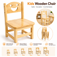 Chaise ergonomique en bois pour maternelle, siège préscolaire empilable, tabouret de garderie, mobilier scolaire pour enfants, banc naturel pour l'apprentissage précoce