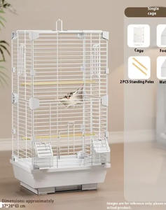 Gabbia per Criceti Media in Vetro e Plastica Bianca, Versatile ed Ecologica, Design Facile da Pulire, Stile Moderno Personalizzato, Rinforzata in Metallo - Product Image 3