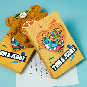 สมุดบันทึก<span class=keywords><strong>การ์ตูน</strong></span>ลายการ์ตูนน่ารักแบบรักษ์โลกสำหรับเด็กนักเรียนอนิเมะ ปกกระดาษเย็บเข้าเล่ม พร้อมปากกาลูกลื่น 6 สี - Product Image 3