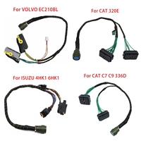 Banc d'essai ECU/ECM pour moteur diesel d'excavatrice, outil de simulation de signal de capteur, compatible avec les détection ECU C7, C9, Cummins, Isuzu, Hino, CAT