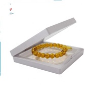 Boîtes d'emballage pour bracelets en plastique carrées personnalisées avec logo, 9x9x2 cm