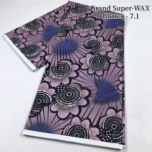Tissu africain imprimé <span class=keywords><strong>en</strong></span> coton, textile Ankara, véritable <span class=keywords><strong>pagne</strong></span> wax, <span class=keywords><strong>robe</strong></span> pour <span class=keywords><strong>femme</strong></span> pour mariage et fête - Product Image 6