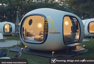 Cabina de Oficina Móvil Integrada con Estación de Té y Recepción, Diseño de Fábrica, Venta Directa para Uso en Hoteles, Modelo B-25 - Product Image 1