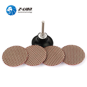 Disco Abrasivo Diamantato da 2 Pollici con Chiusura a Scatto per Trattamento Superfici in Ceramica e Leghe - Product Image 1