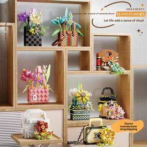 Juego de bloques de construcción de flores eternas Compatible con fronteras para bloques DIY, juguete de plástico, montaje de partículas pequeñas para niños educativos - Product Image 5