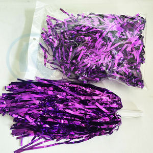 <span class=keywords><strong>Pompones</strong></span> <span class=keywords><strong>de</strong></span> <span class=keywords><strong>Papel</strong></span> Metálico Dorado y Morado <span class=keywords><strong>de</strong></span> 25g, 50g y 100g <span class=keywords><strong>para</strong></span> Equipos <span class=keywords><strong>de</strong></span> Animación, con Lazo y Asa - Product Image 5