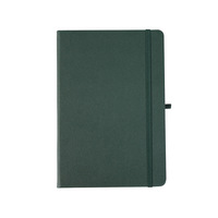 Carnet à couverture rigide Carnet de journal personnalisé personnalisable Carnet de notes A5 en PU à bande élastique avec porte-stylo