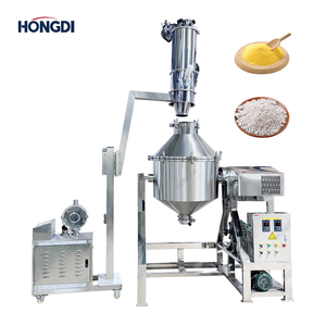 Mélangeur à double cône en acier inoxydable conforme aux normes GMP avec transfert automatique sous vide pour poudres de pigments, alimentaires et chimiques - Product Image 2