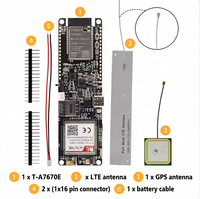 TTGO T-A7670G/E/SA R2 Modul SIM 4G LTE CAT1 ESP32 Tertanam GSM/GPRS/EDGE Kartu TF Papan Pengembangan RTOS Terpopulasi Sebagian