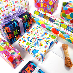 High Quality Wholesale 80g Birthday Art <b>Paper</b> <b>Tissue</b> 43*300cm Gift Luxury Custom Packaging Wrapping <b>Paper</b> Roll - Product Image 5