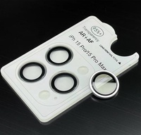 Protecteur d'objectif de caméra en métal téléphone portable film en verre trempé personnalisé lentilles de caméra verre pour iphone 16 pro max 15 14 film d'objectif AR