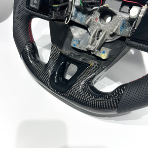 Volant de voiture en fibre de carbone pour Renault <span class=keywords><strong>Megane</strong></span> RS, <span class=keywords><strong>Megane</strong></span> <span class=keywords><strong>3</strong></span>, <span class=keywords><strong>Megane</strong></span> 4 - Accessoires automobiles de tuning - Product Image 3