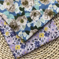 Tissu Popeline 100% Coton Imprimé Floral, Tissé Numérique, pour Robes, Chemises, Vêtements Bébé et Enfants