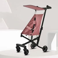 Nouvelle poussette simple pour enfants avec pare-soleil pliable à quatre roues pour l'hiver et l'été / poussette bébé en alliage d'aluminium