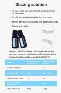 LODDEN Dental glazing liquido macchia PMMA materiali da laboratorio dentale macchia glassa pasta di smalto dentale