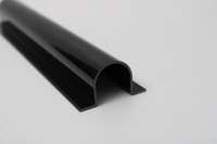 Profilé d'extrusion en PVC antidérapant Bandes de nez d'escalier de porte en plastique avec couvercle en vinyle Garniture de bord de marche en caoutchouc pour porte et fenêtre