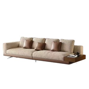 Cotton Linen <b>Sofa</b> Straight Line Design Living Room Furniture Modern Style Suitable For <b>Small</b> And Large Apartments - Product Image 5
