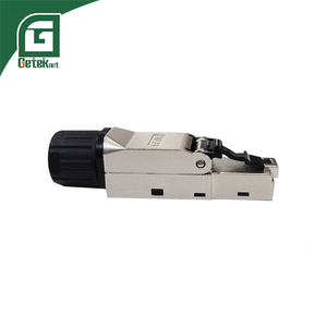 Connecteur mâle sans outil GETEKnet OEM 8P8C Cat6a Cat6 Cat 6 6a RJ45 Rg45 en métal pour réseau Ethernet <span class=keywords><strong>LAN</strong></span> FTP - Product Image 3