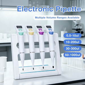 Micropipette numérique de haute précision 0,5-10μl, <span class=keywords><strong>pipette</strong></span> électronique réglable, outil professionnel de manipulation de liquides pour laboratoire - Product Image 1